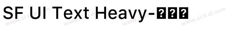 SF UI Text Heavy字体转换 SF UI Text Heavy字体转换
